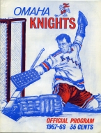 1967-68 Omaha Knights game program