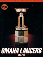 1990-91 Omaha Lancers game program