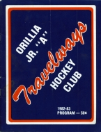 1982-83 Orillia Travelways game program