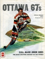 1970-71 Ottawa 67's game program