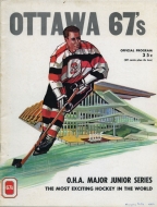 1971-72 Ottawa 67's game program