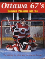 1995-96 Ottawa 67's game program