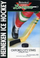 1987-88 Oxford City Stars game program