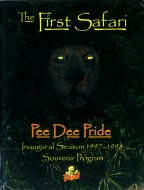 1997-98 Pee Dee Pride game program