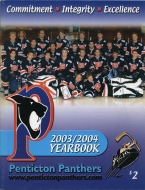 2003-04 Penticton Panthers game program