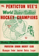 1955-56 Penticton Vees game program