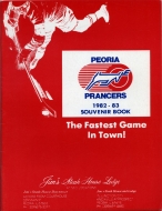 1982-83 Peoria Prancers game program