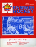1984-85 Peoria Rivermen game program