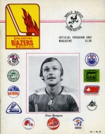 1972-73 Philadelphia Blazers game program