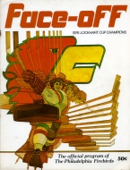 1976-77 Philadelphia Firebirds game program