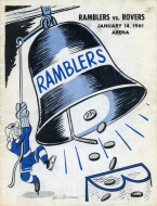 1960-61 Philadelphia Ramblers game program