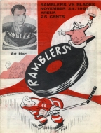 1961-62 Philadelphia Ramblers game program