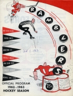 1962-63 Philadelphia Ramblers game program