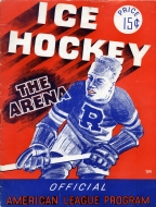 1941-42 Philadelphia Rockets game program