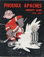 1958-59 Phoenix Apaches game program