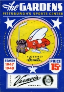 1947-48 Pittsburgh Hornets game program