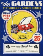 1948-49 Pittsburgh Hornets game program