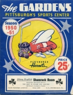 1950-51 Pittsburgh Hornets game program