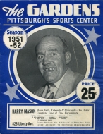 1951-52 Pittsburgh Hornets game program