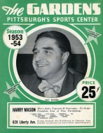1953-54 Pittsburgh Hornets game program
