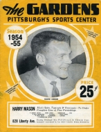 1954-55 Pittsburgh Hornets game program