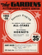 1955-56 Pittsburgh Hornets game program