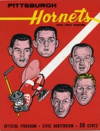 1961-62 Pittsburgh Hornets game program