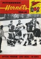 1964-65 Pittsburgh Hornets game program