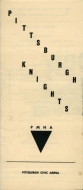 1961-62 Pittsburgh Knights game program