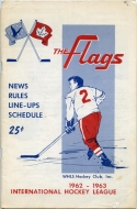 1962-63 Port Huron Flags game program