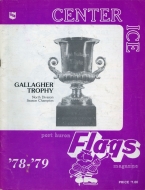 1978-79 Port Huron Flags game program