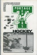 1986-87 Portage Terriers game program