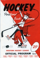 1960-61 Portland Buckaroos game program