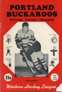 1963-64 Portland Buckaroos game program
