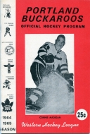 1964-65 Portland Buckaroos game program