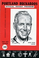 1966-67 Portland Buckaroos game program
