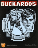 1971-72 Portland Buckaroos game program