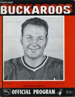 1973-74 Portland Buckaroos game program