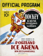 1945-46 Portland Eagles game program