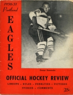 1950-51 Portland Eagles game program