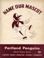 1949-50 Portland Penguins game program