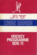 1970-71 Preston Raiders game program