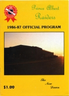 1986-87 Prince Albert Raiders game program