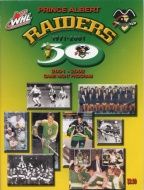 2001-02 Prince Albert Raiders game program