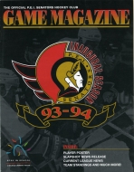 1993-94 Prince Edward Island Senators game program