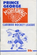 1971-72 Prince George Mohawks game program