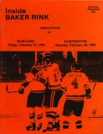 1980-81 Princeton University game program