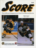 1996-97 Providence Bruins game program