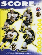 2003-04 Providence Bruins game program