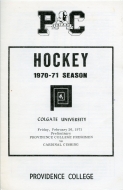 1970-71 Providence College game program